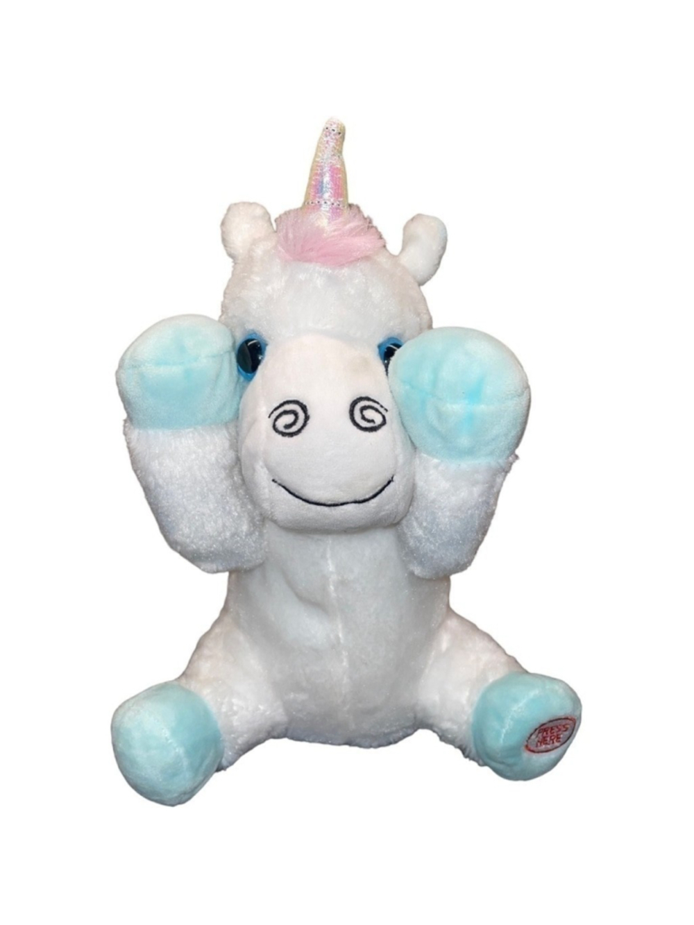 Walgreens Animated Peekaboo Unicorn Plush Stuffed Animal Baby Toy Giggles 8”
